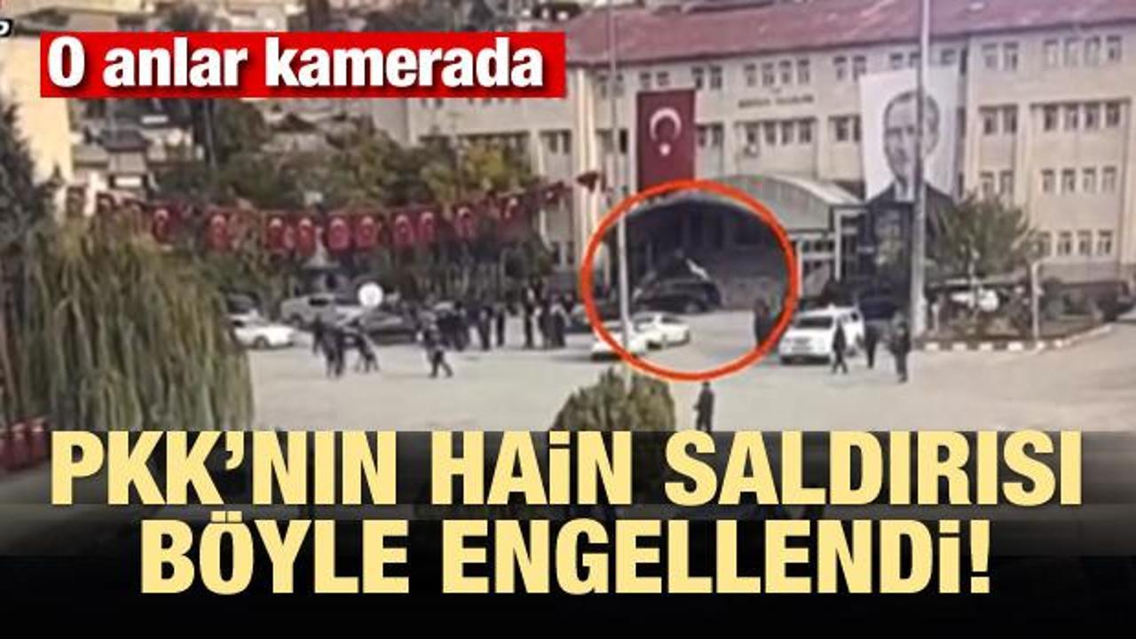PKK'nın hain saldırısı böyle engellendi! O anlar kamerada