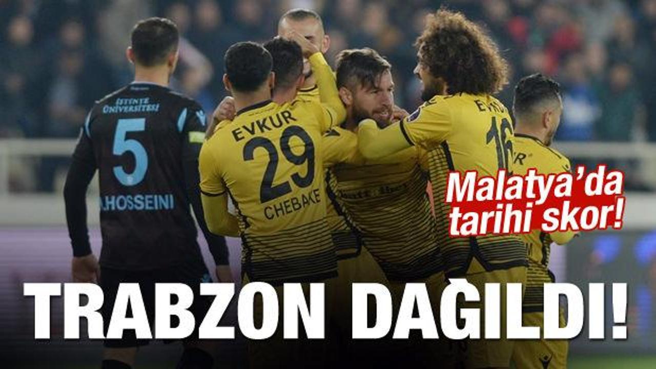 Trabzonspor dağıldı! Malatya'da tarihi skor!