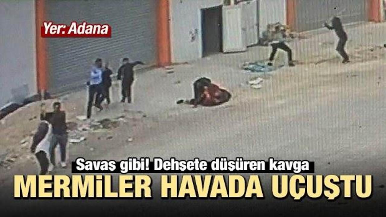 Adana'da ortalık savaş alanına d&ouml;nd&uuml;... Silah...