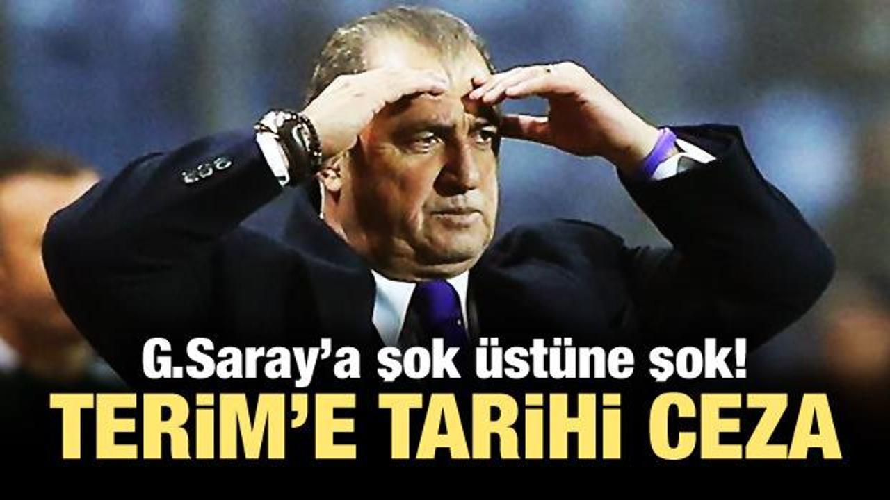 Fatih Terim'e tarihi ceza!