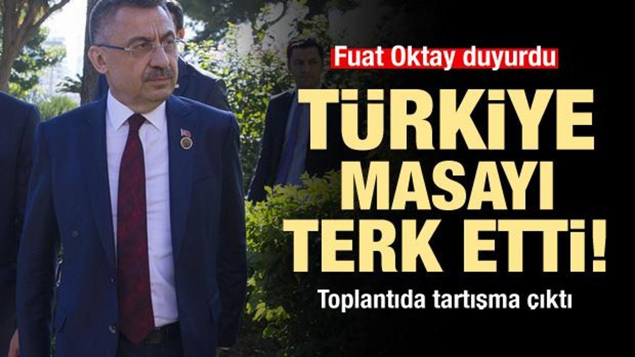 Konferansta gerginlik! Türkiye masadan kalktı