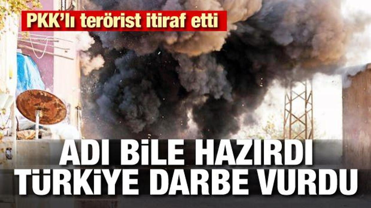 PKK'lı terörist itiraf etti: Adı bile hazırdı Türkiye darbe vurdu