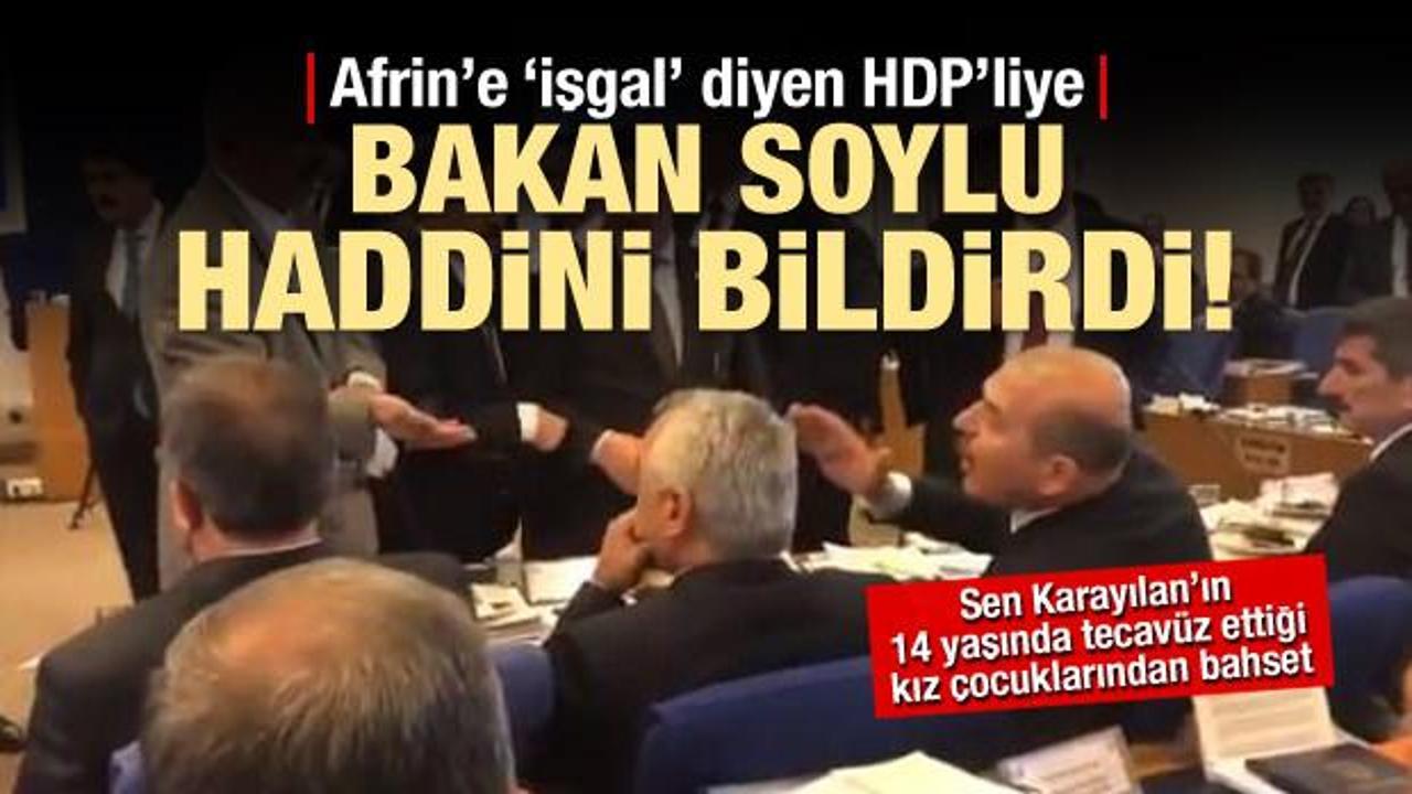 S&uuml;leyman Soylu'dan HDP'li vekile tokat gibi cevap