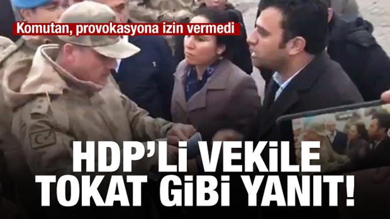 Komutandan HDP'li vekile tokat gibi s&ouml;zler