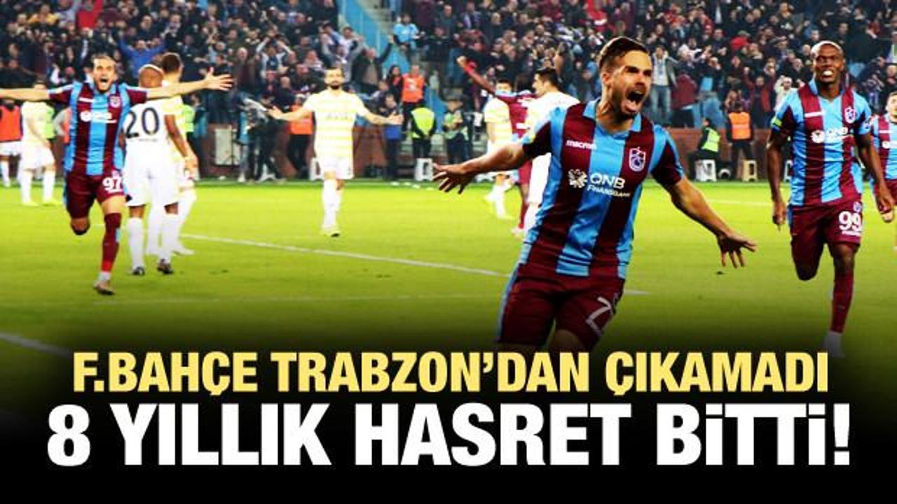 Trabzonspor 8 yıllık hasreti dindirdi!