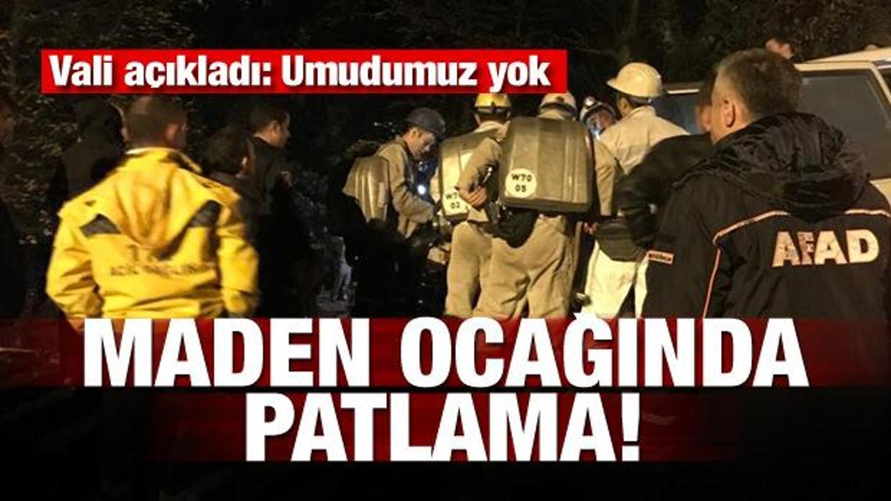 Zonguldak'ta maden ocağında patlama: Mahsur kalanlar var