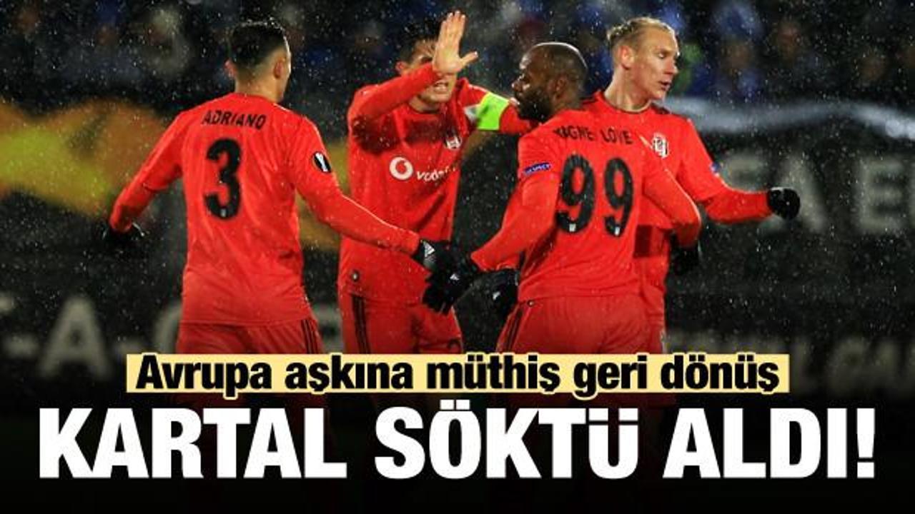Beşiktaş'tan Norveç'te müthiş geri dönüş!