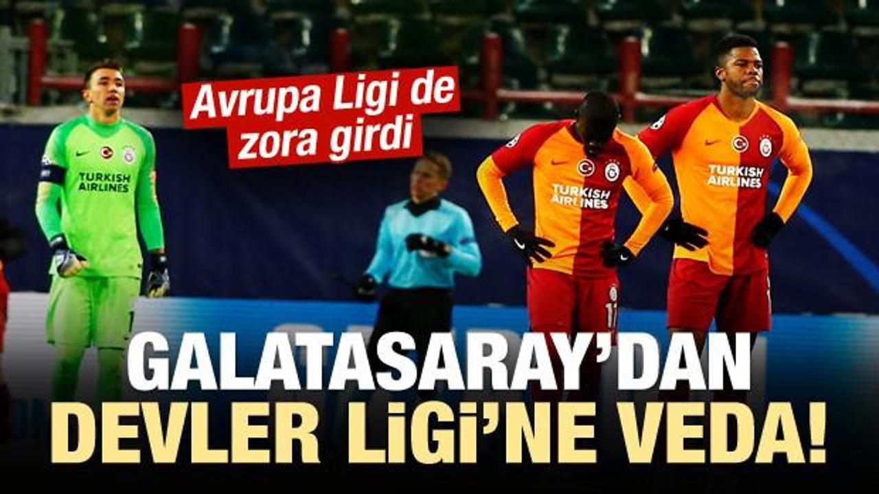Galatasaray Şampiyonlar Ligi'ne veda etti!