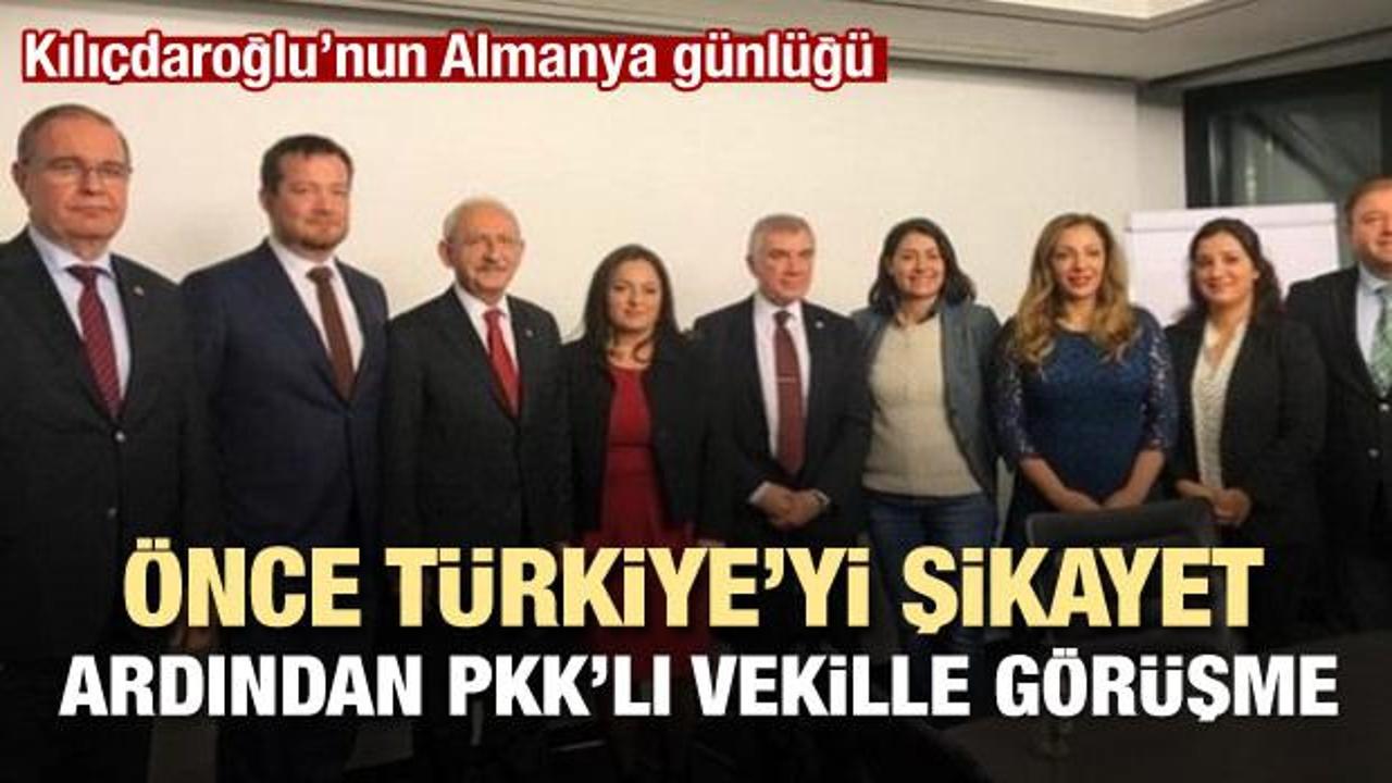 Kılıçdaroğlu Berlin'de PKK'lı vekille poz verdi