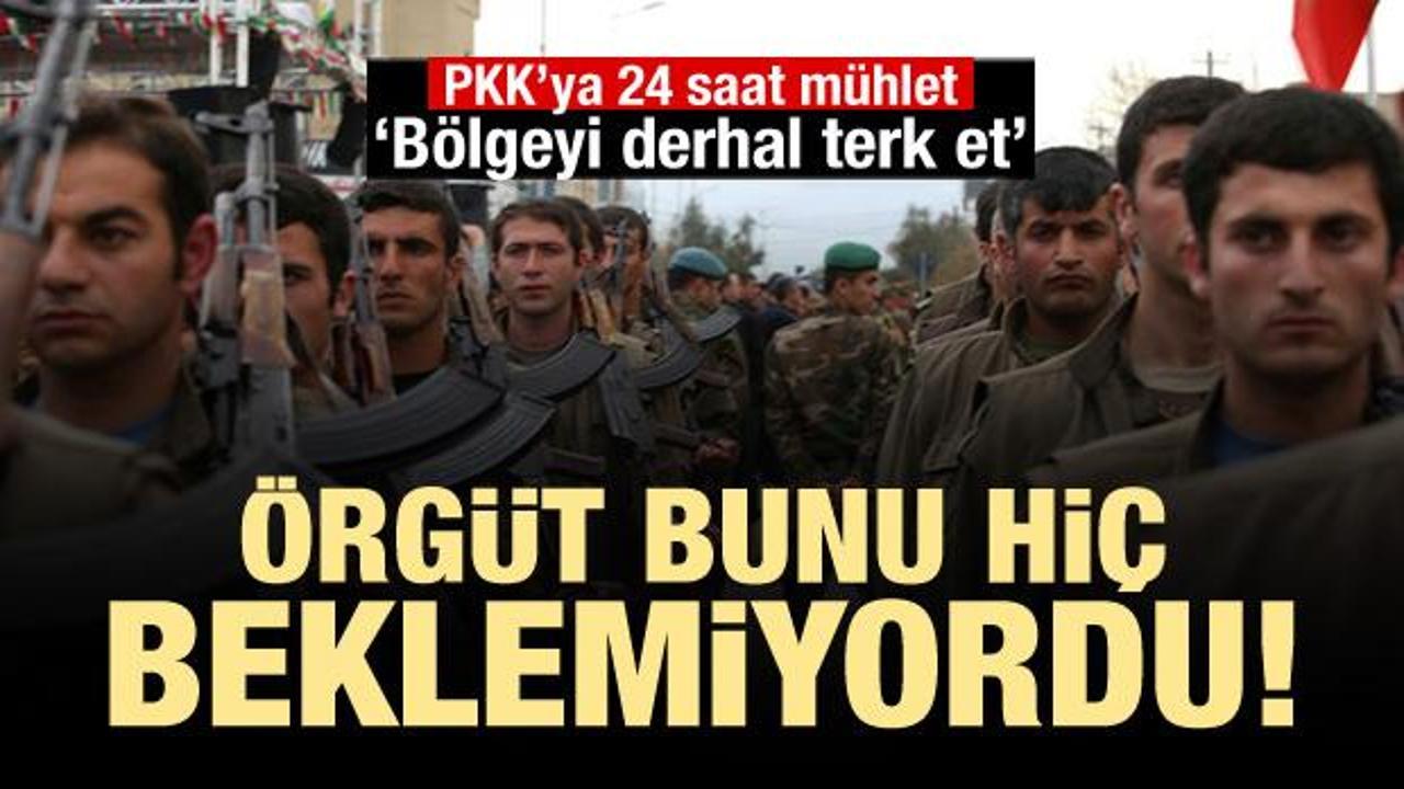 PKK'ya 24 saat süre verildi! Bölgeyi terk edin