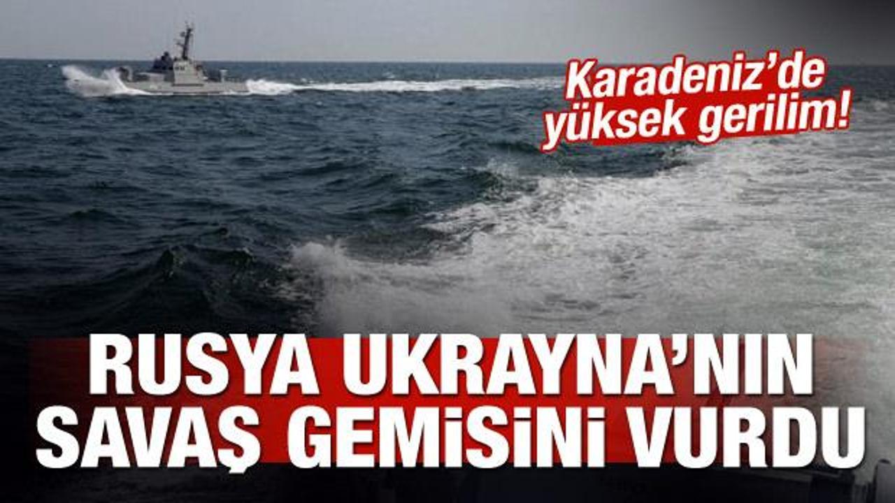 Rusya Ukrayna'nın savaş gemisini vurdu