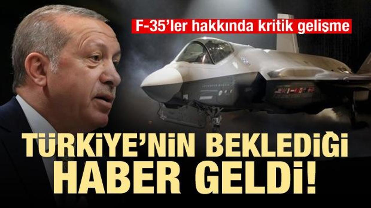 Türkiye'nin merakla beklediği F-35 haberi geldi!