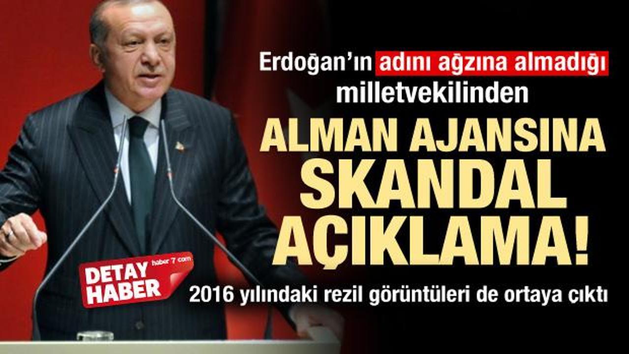 Erdoğan'ın adını anmadığı vekilden skandal sözler!