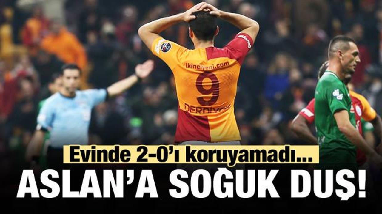 Galatasaray evinde 2-0'ı koruyamadı!
