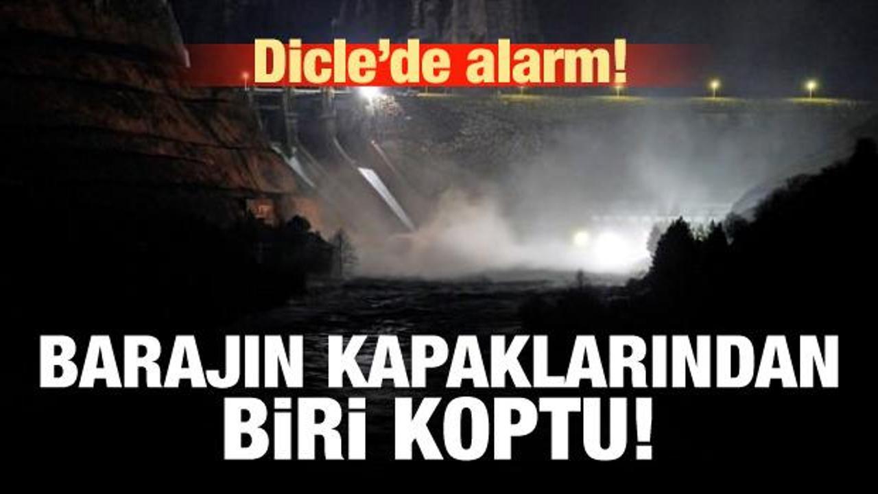 Diyarbakır'da barajın kapağı koptu! B&ouml;lgede alarm!