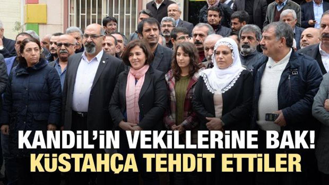 Kandil'in vekillerinden k&uuml;stah tehdit
