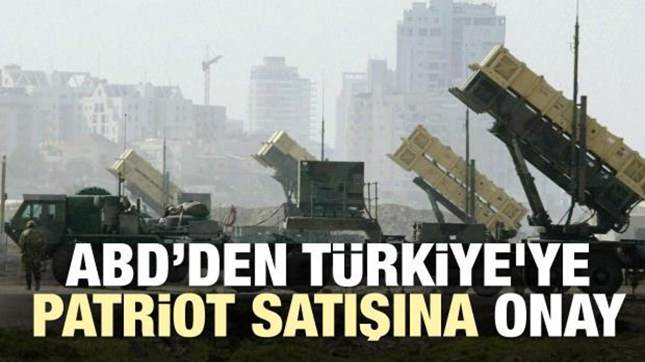 ABD Türkiye'ye Patriot satışına onay verdi