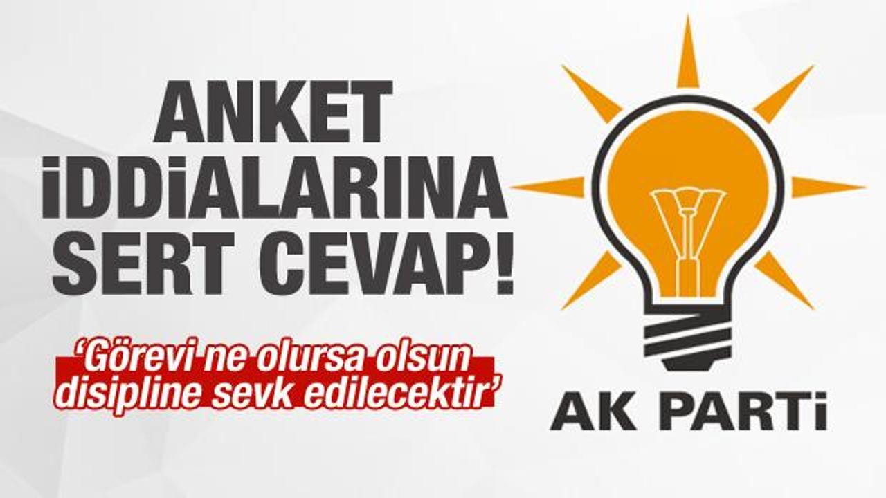 AK Parti'den 'anket' iddialarına cevap!