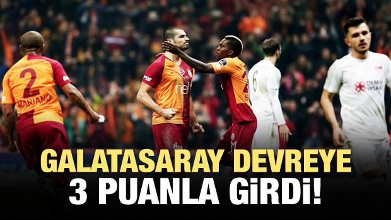 Galatasaray devreye 3 puanla girdi!