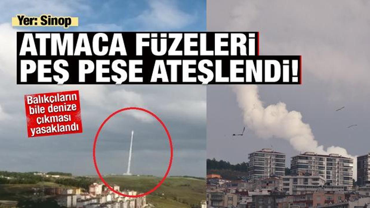 Sinop'ta füze atışları yapıldı