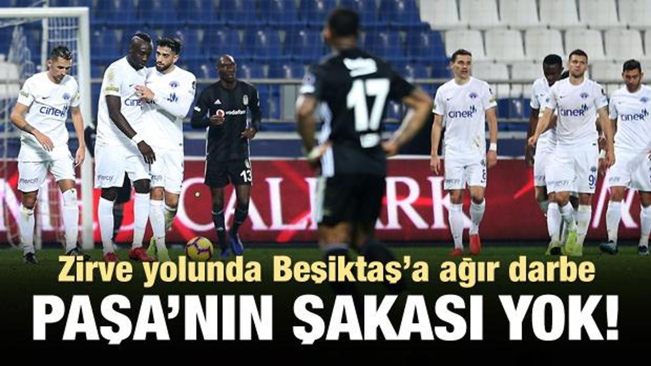 Zirve yolunda Beşiktaş'a ağır darbe!