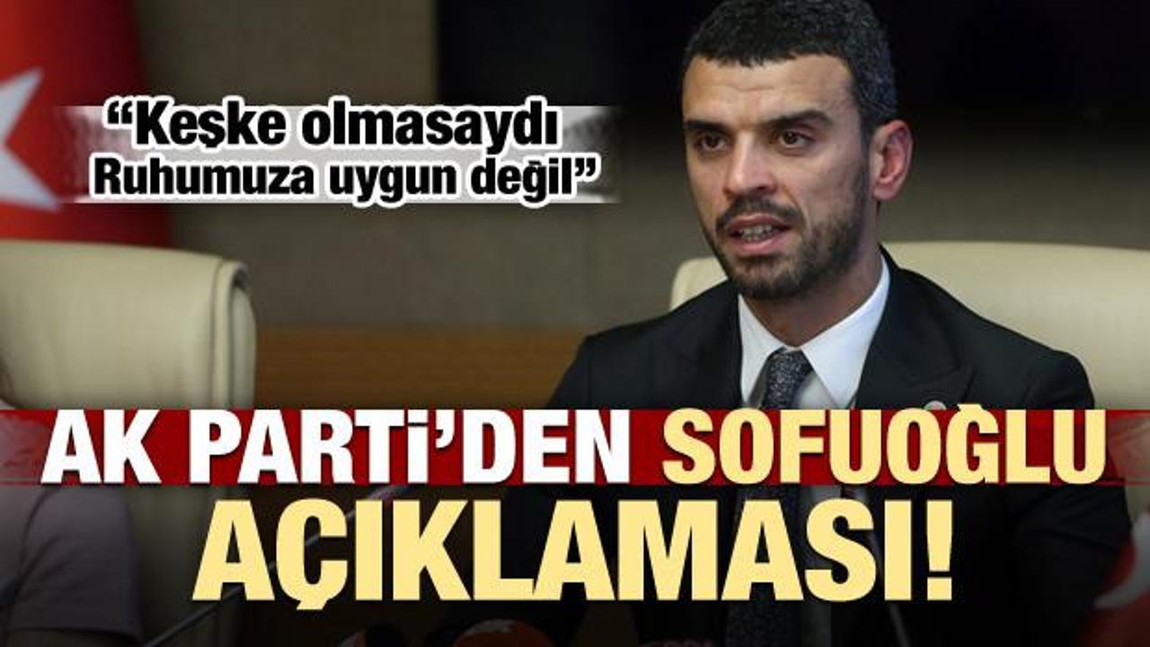 AK Parti'den 'Kenan Sofuoğlu' açıklaması!