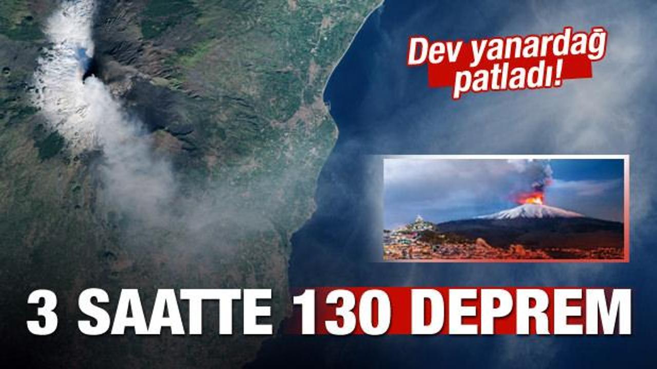 Dev yanardağ faaliyete geçti! 3 saatte 130 deprem