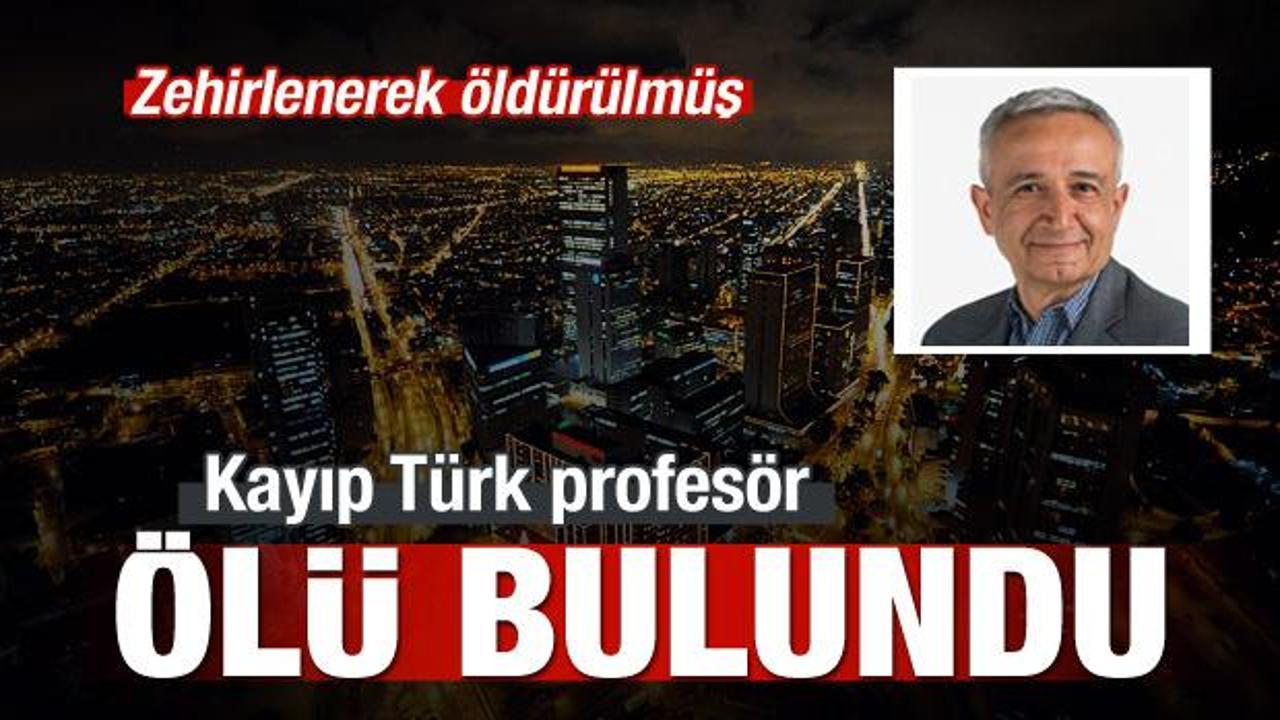 Kayıp T&uuml;rk profes&ouml;r &ouml;l&uuml; bulundu