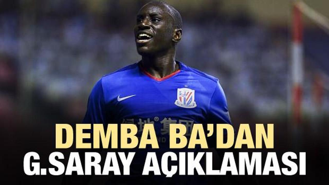 Demba Ba'dan Galatasaray açıklaması!