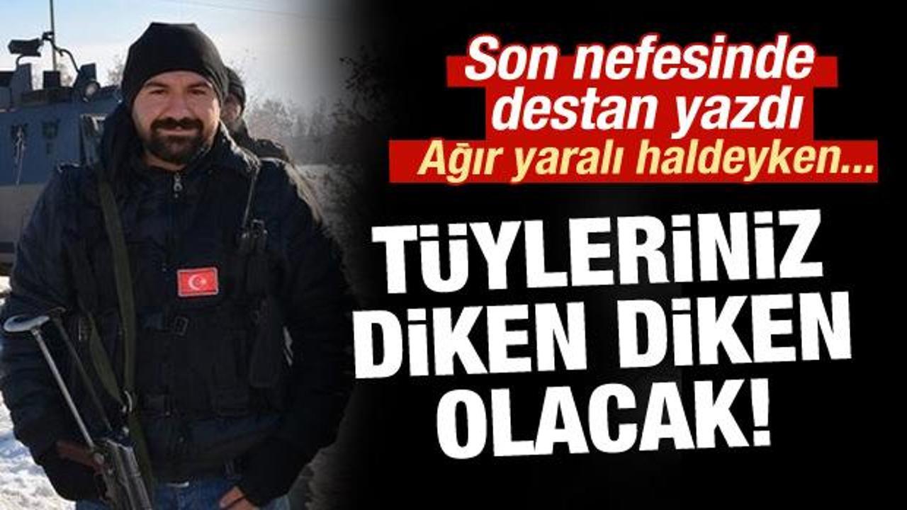 Hainleri ağır yarasına rağmen durdurdu