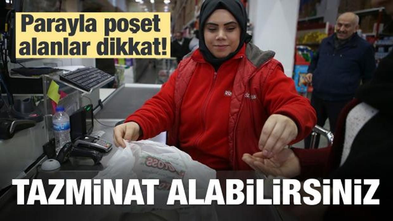 Poşet par&ccedil;alanıp bal d&ouml;k&uuml;l&uuml;rse tazminat isteyin