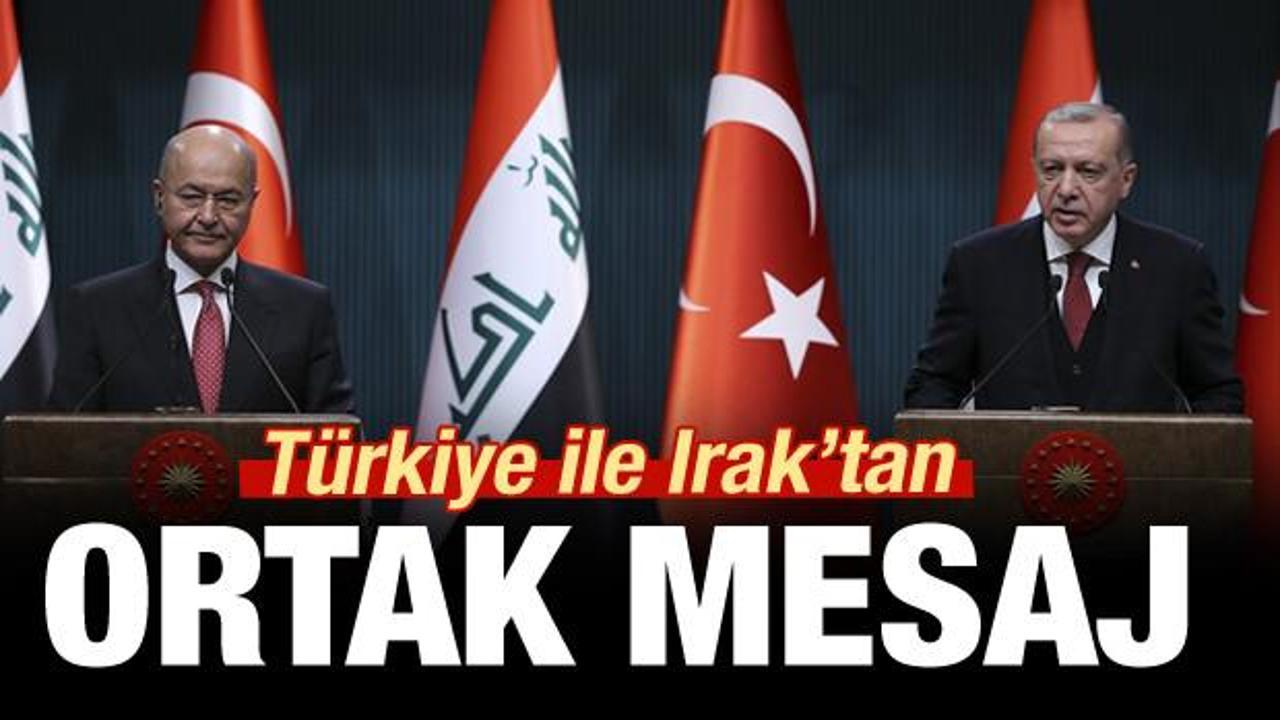 Türkiye ve Irak'tan ortak mesaj