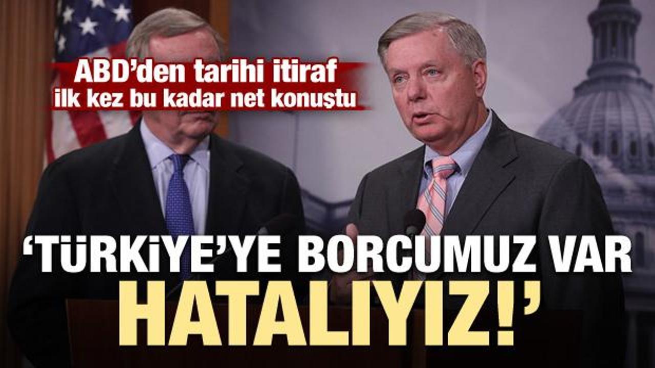 ABD'li senatör: Hatalarımız var, Türkiye'ye borçluyuz