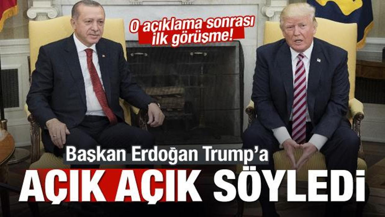 Başkan Erdoğan Trump ile görüştü