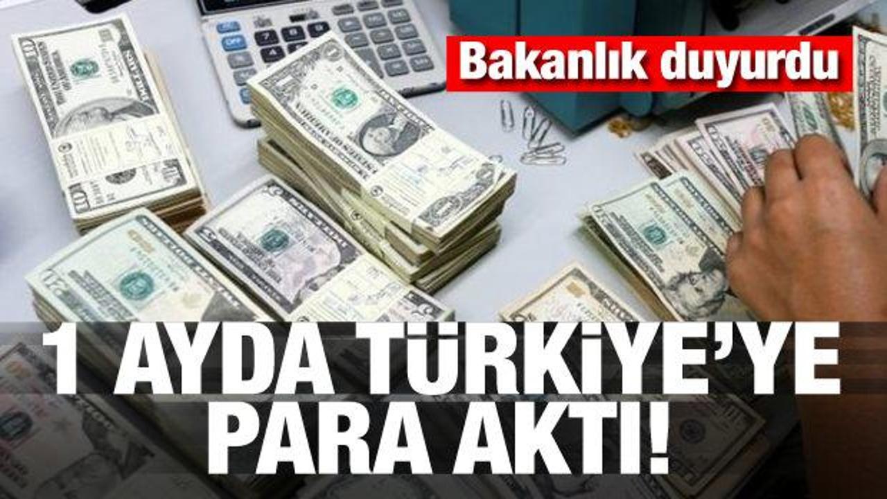 Bakanlık duyurdu! Türkiye'ye 1 milyar 125 milyon dolar...
