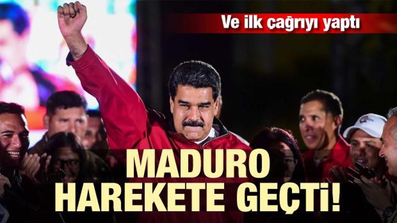 Maduro harekete geçti! İlk çağrıyı yaptı