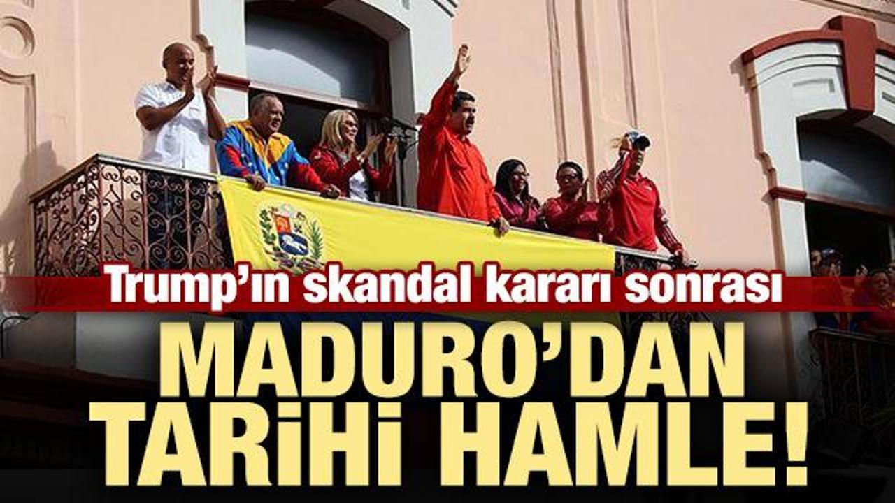 Maduro'dan Trump'a karşı hamle!