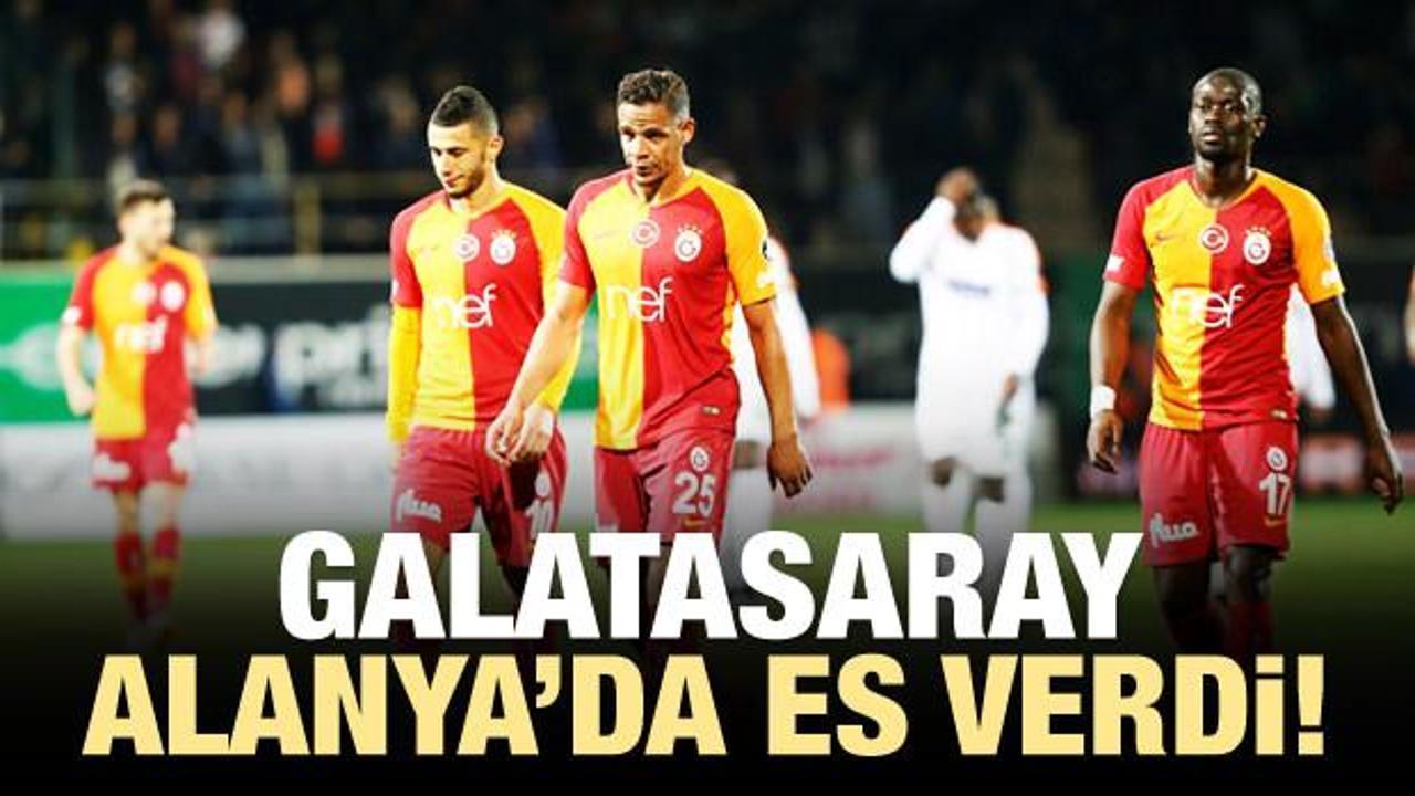 Galatasaray Alanya'da es verdi!