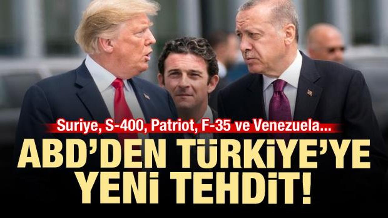 ABD'den Türkiye'ye S-400 üzerinden yeni tehdit!