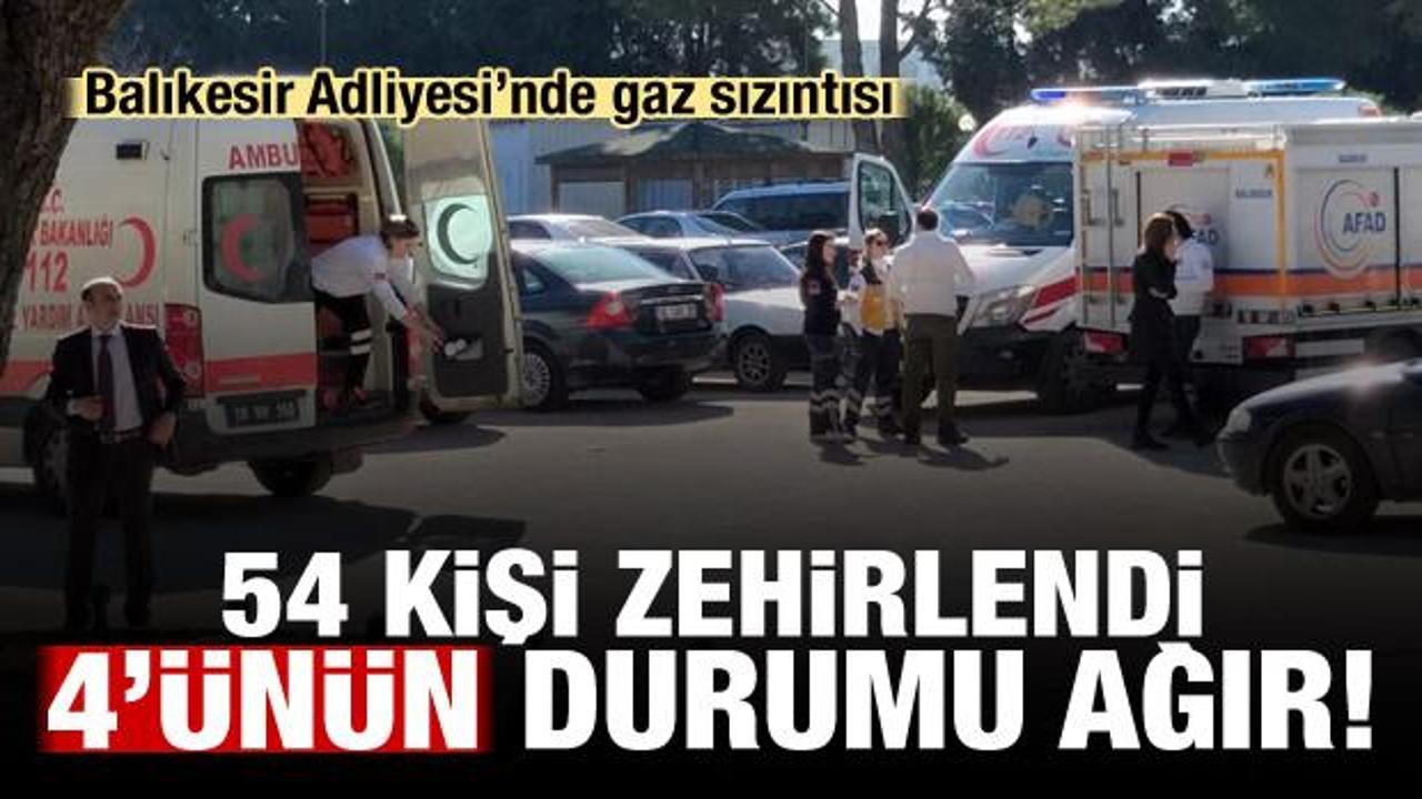 Adliyede gaz sızıntısı! &Ccedil;ok sayıda kişi hastaneye kaldırıldı