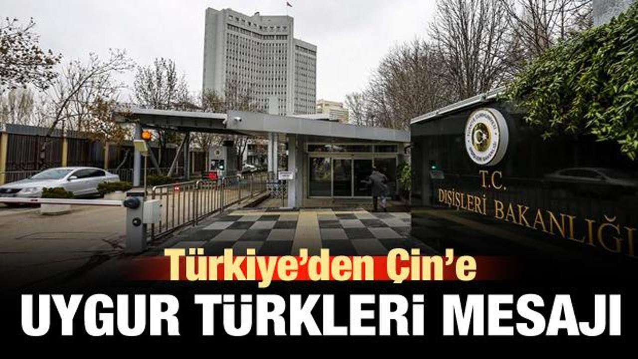 Ankara'dan Çin'e 'Uygur Türkleri' çağrısı!
