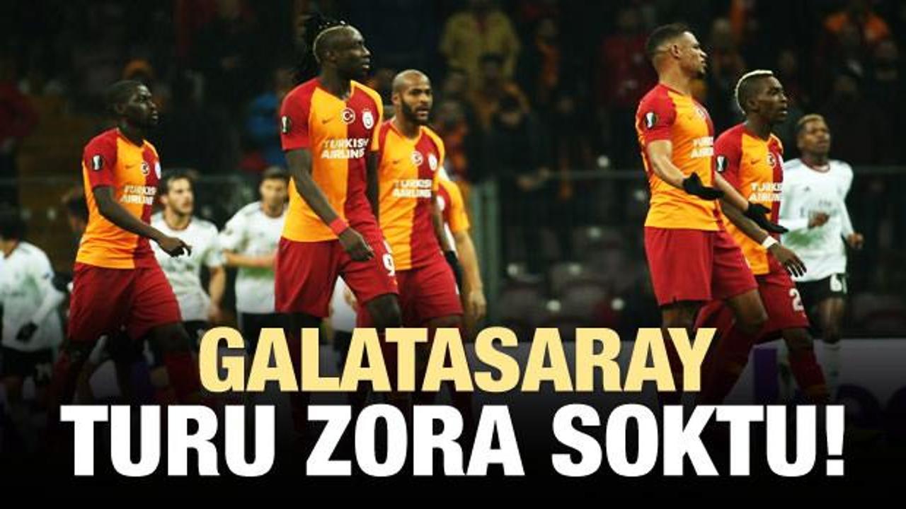 Galatasaray evinde turu zora soktu!