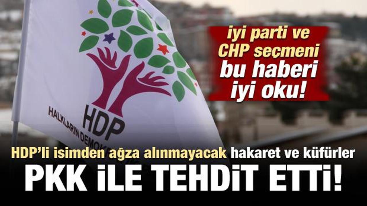 HDP'li isimden akıllara zarar PKK tehdidi sonrası harekete geçildi!