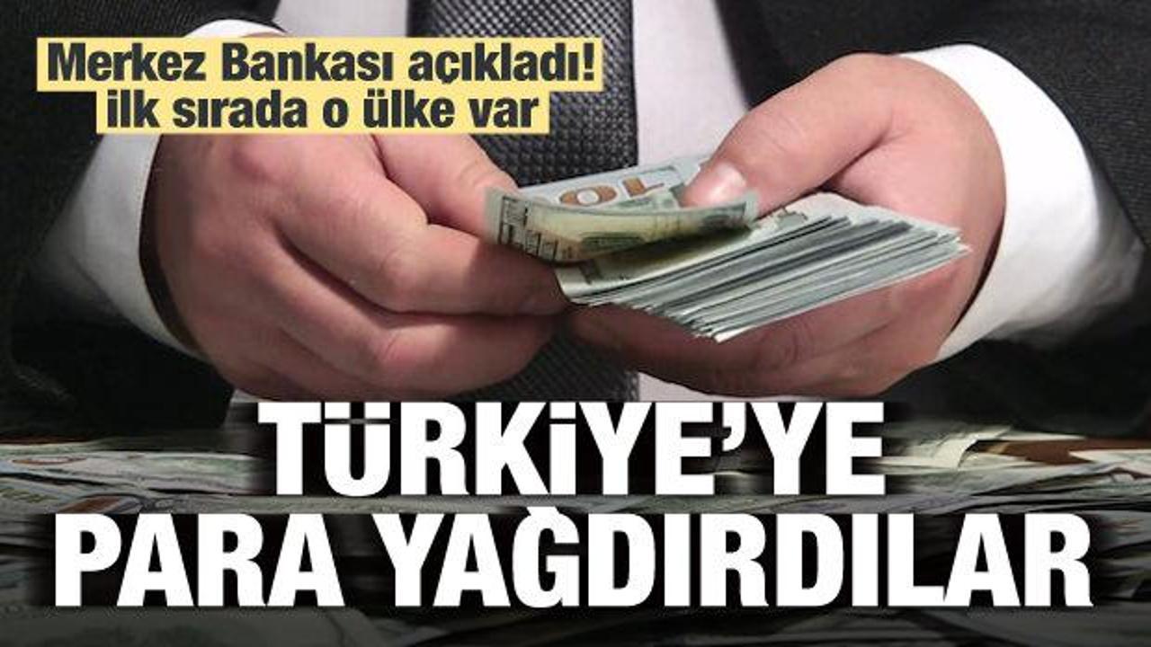 Merkez Bankası açıkladı! Türkiye'ye para yağdırdılar