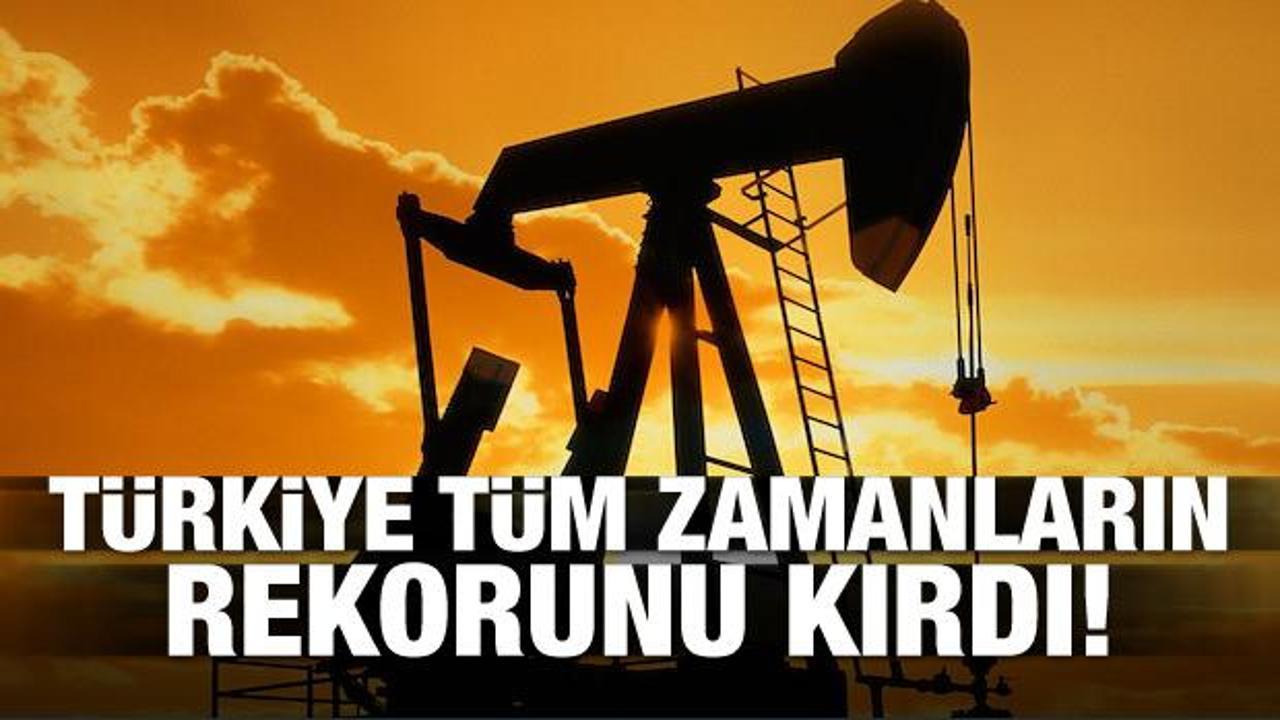Türkiye petrol üretiminde tüm zamanların rekorunu kırdı