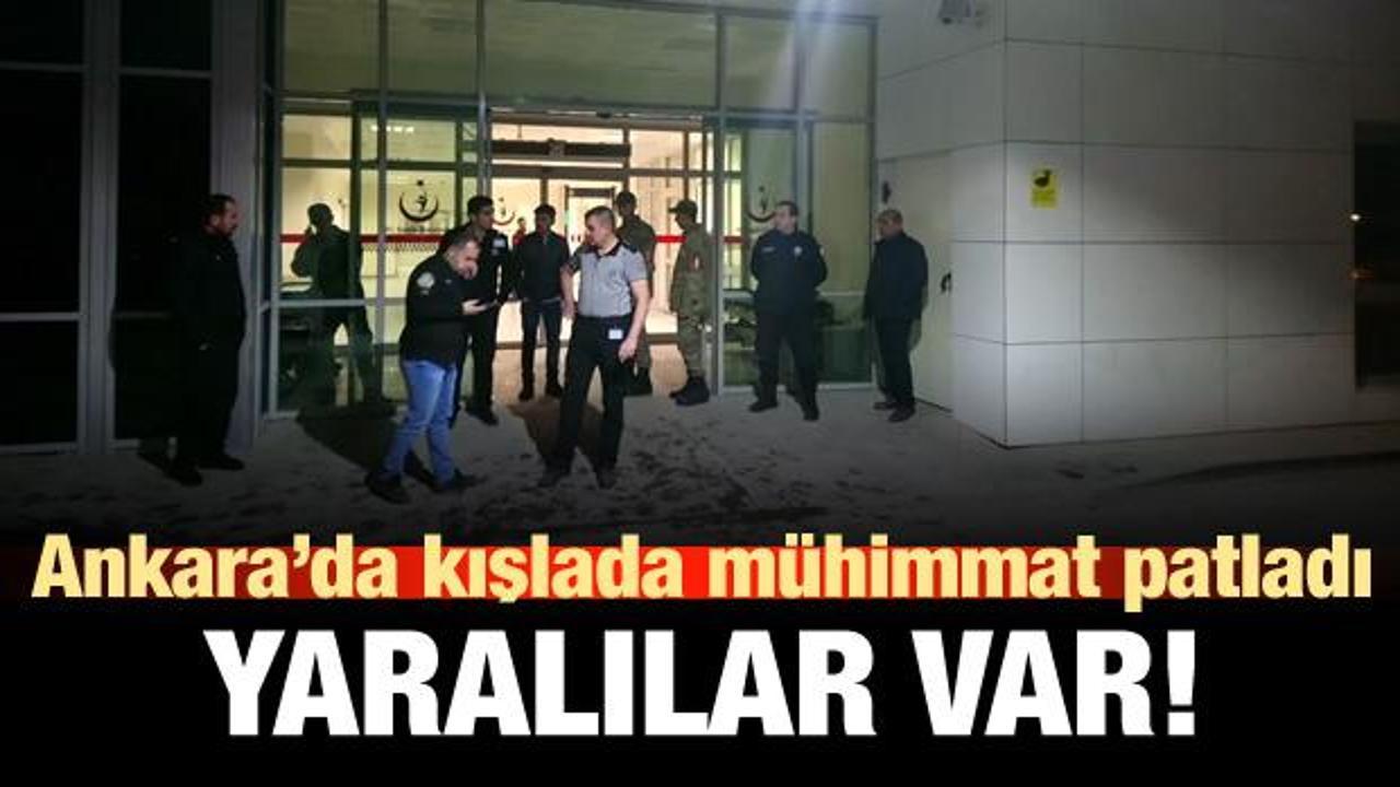 Ankara'da mühimmat patladı: Yaralılar var!