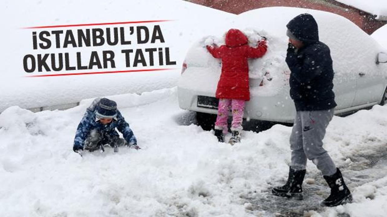 İstanbul'da okullar tatil