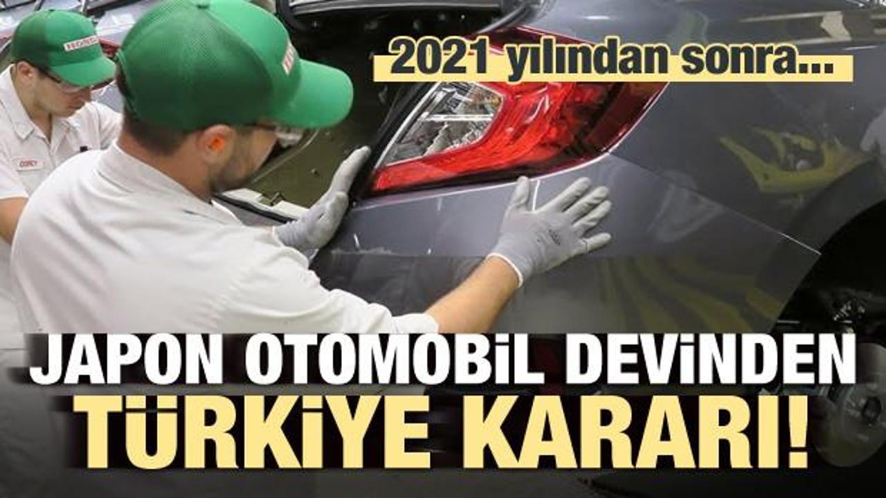 Japon otomobil devinden Türkiye kararı!