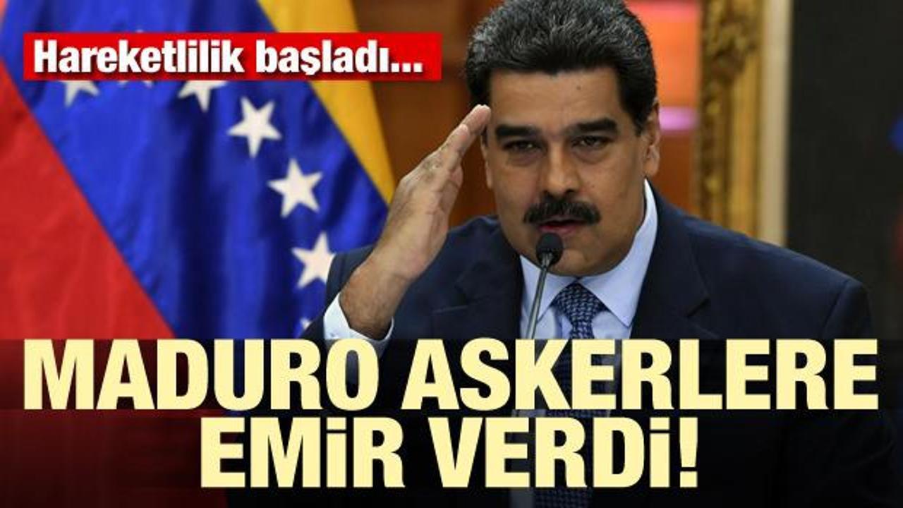 Maduro askerlere emir verdi!