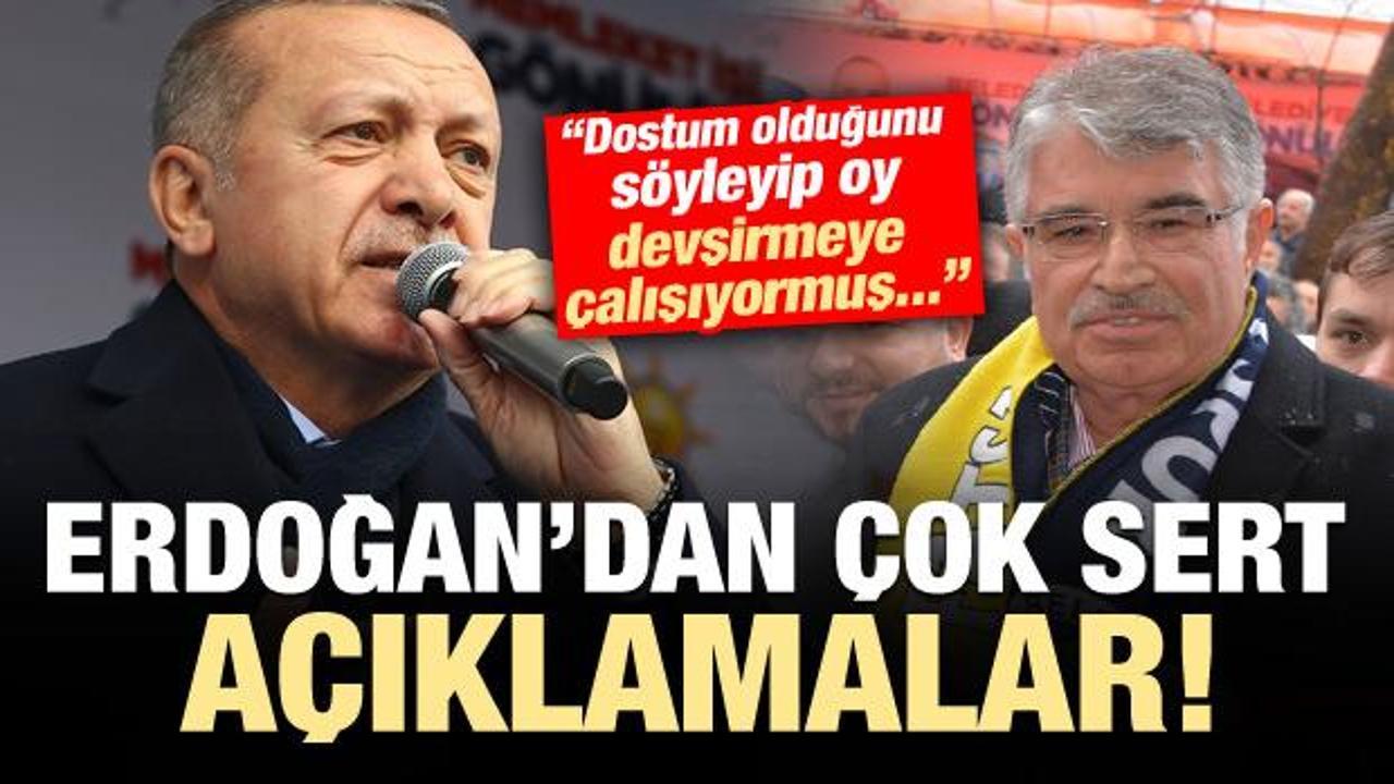 Erdoğan: Dostum olduğunu söyleyip oy devşirmeye çalışıyormuş...